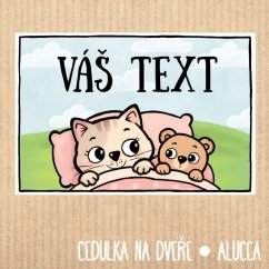 cedulka  Váš text