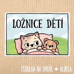 cedulka Ložnice dětí