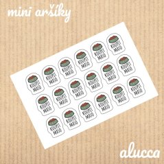 mini samolepky Koupit maso