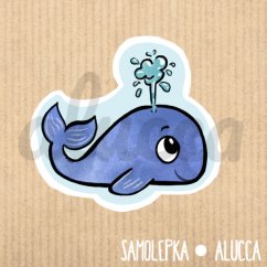 samolepka  Velryba