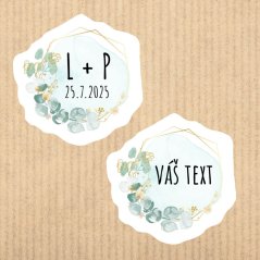 samolepkový arch Svatební - text na přání