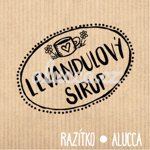 levandulový sirup - Velikost: 5 cm