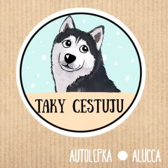 samolepka na auto  Husky