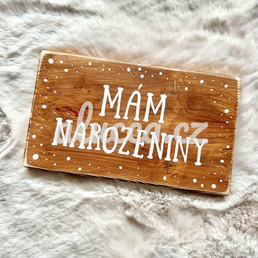cedule 1 rok / mám narozeniny
