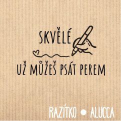 už můžeš psát perem