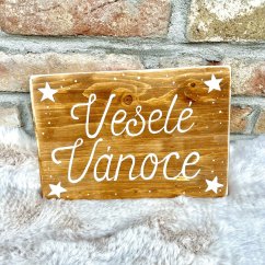 cedule Krásné svátky  / Veselé Vánoce