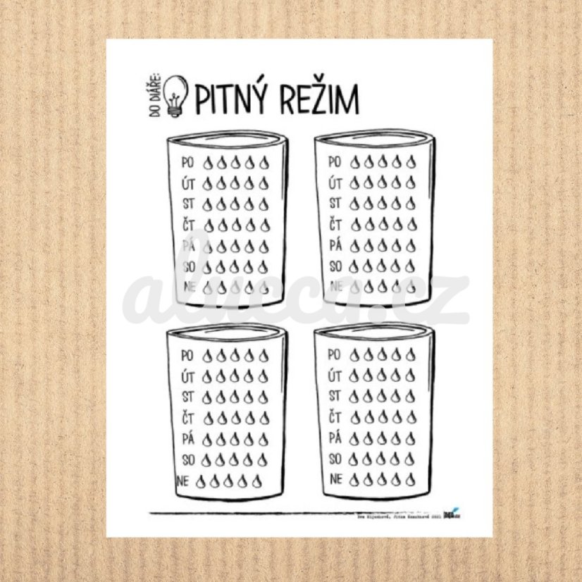 samolepky Pitný režim