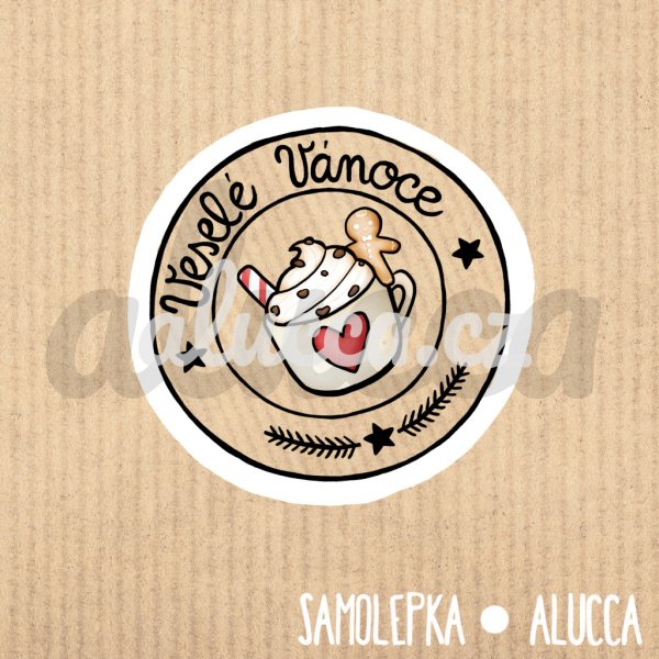 samolepka  Veselé Vánoce