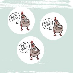 samolepkový arch Nesu ti vajíčka