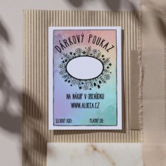 dárkový poukaz neutrální na cokoliv