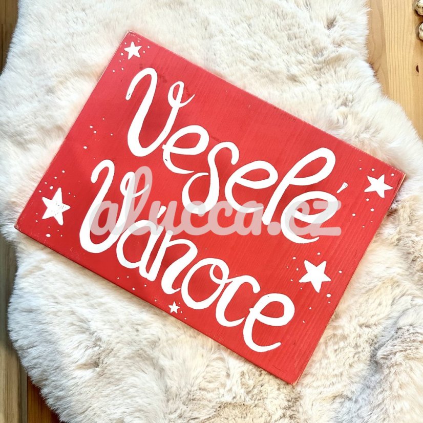 cedule Krásné svátky / Veselé Vánoce