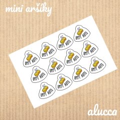 mini samolepky Umýt auto