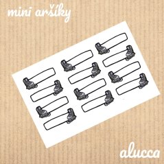 mini samolepky Brusle