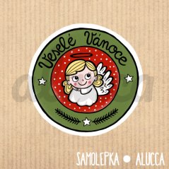 samolepka  Veselé Vánoce