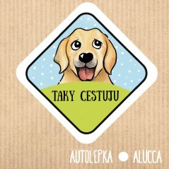 samolepka na auto Labrador