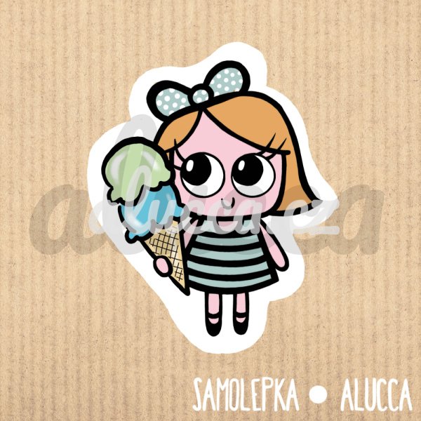 samolepka Zmrzlina