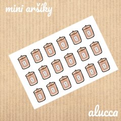 mini samolepky Svíčky