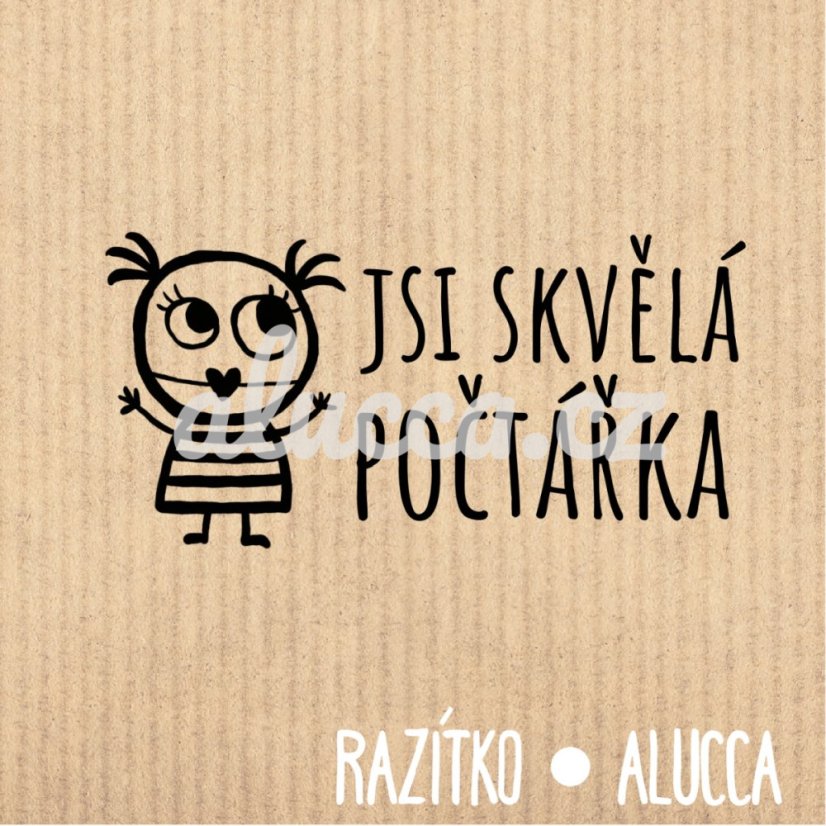 jsi skvělá počtářka - Velikost: 4 cm 