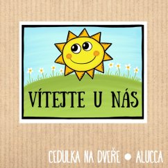 cedulka Vítejte u nás