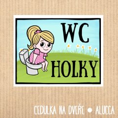 cedulka  Wc  holky