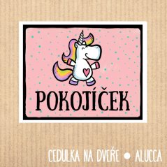 cedulka  Pokojíček