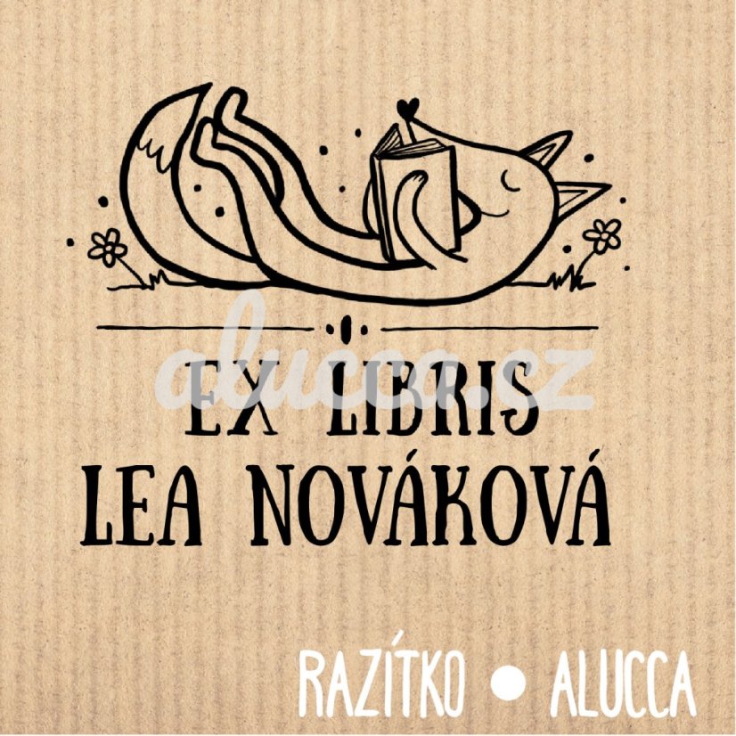 ex libris - Velikost: 5 cm se změnou textu