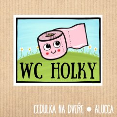 cedulka Wc holky