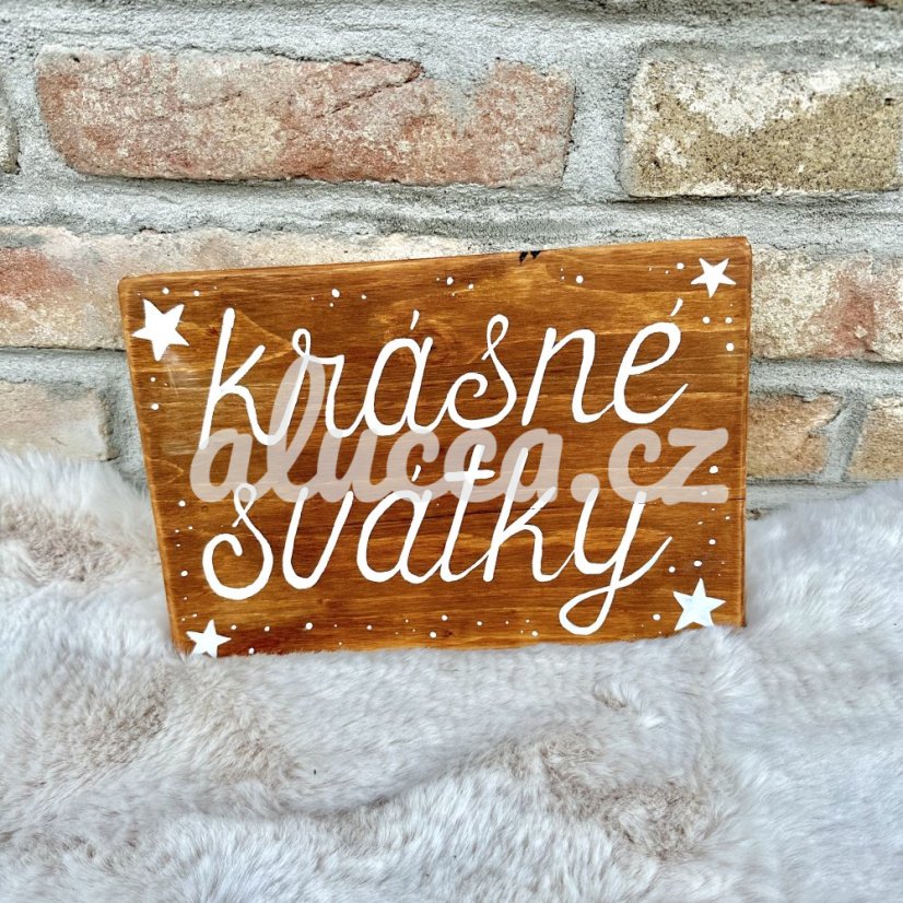 cedule Krásné svátky  / Veselé Vánoce