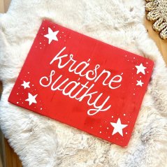 cedule Krásné svátky / Veselé Vánoce