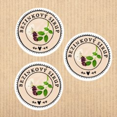 samolepkový arch Bezinkový sirup