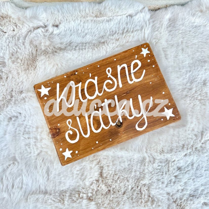 cedule Krásné svátky  / Veselé Vánoce