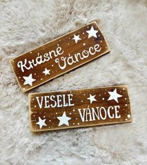 cedule Veselé Vánoce / Krásné Vánoce