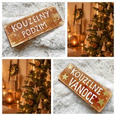 cedule Kouzelný podzim/ Kouzelné Vánoce