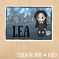 cedulka Jmenovka Wednesday