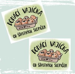 samolepkový arch Vajíčka