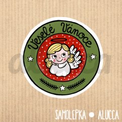 samolepka  Veselé Vánoce