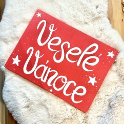 cedule Krásné svátky / Veselé Vánoce