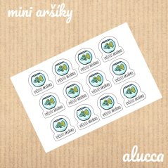 mini samolepky Vyčistit akvárko