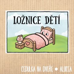 cedulka Ložnice dětí