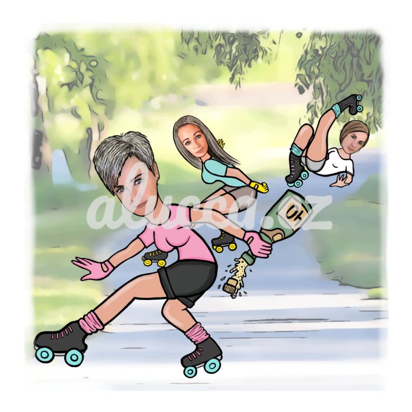 ilustrace / karikatura NAROZENINOVÁ