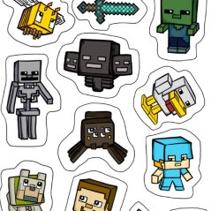 samolepky  Minecraft
