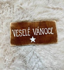 cedule Veselé Vánoce