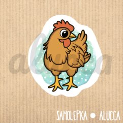 samolepka  Slepice