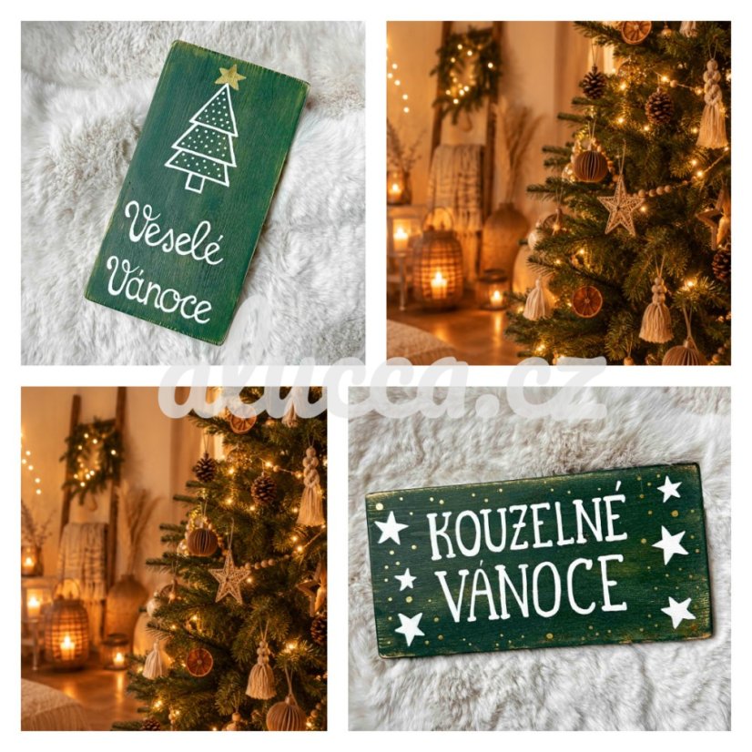 cedule  Stromek - Kouzelné a Veselé Vánoce