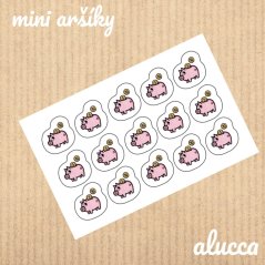 mini samolepky Finance