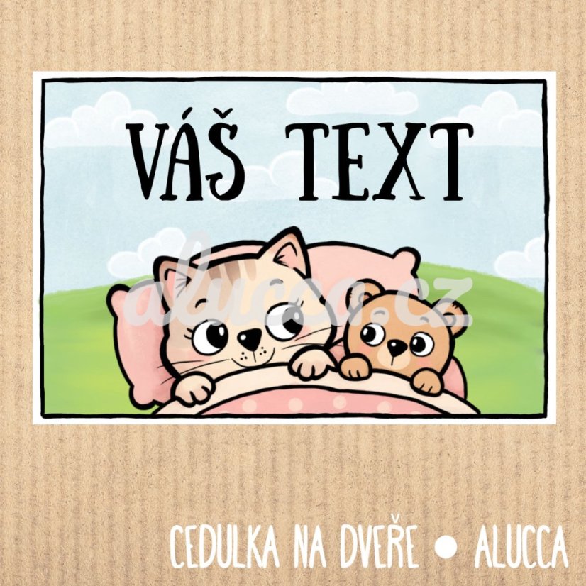 cedulka  Váš text