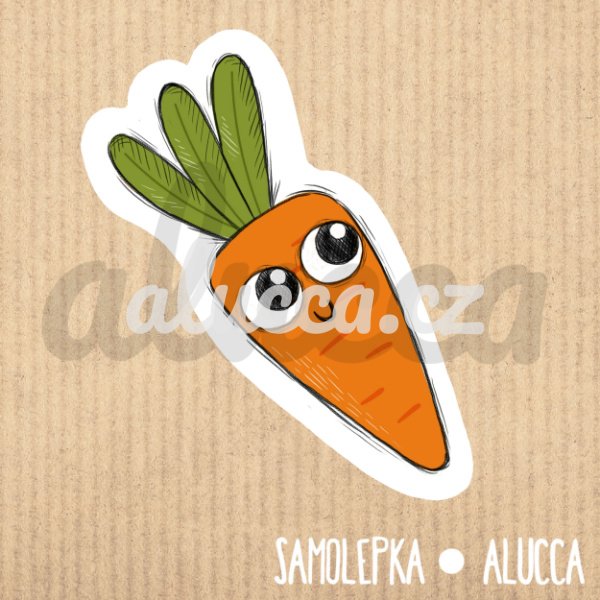 samolepka Mrkev