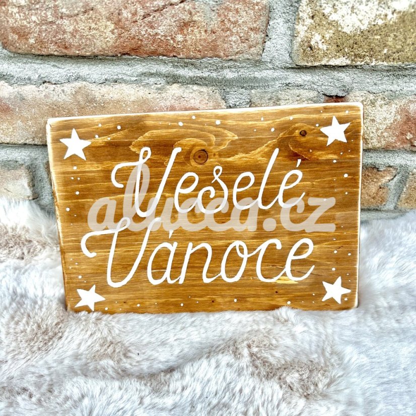 cedule Krásné svátky  / Veselé Vánoce