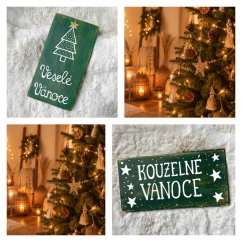 cedule  Stromek - Kouzelné a Veselé Vánoce