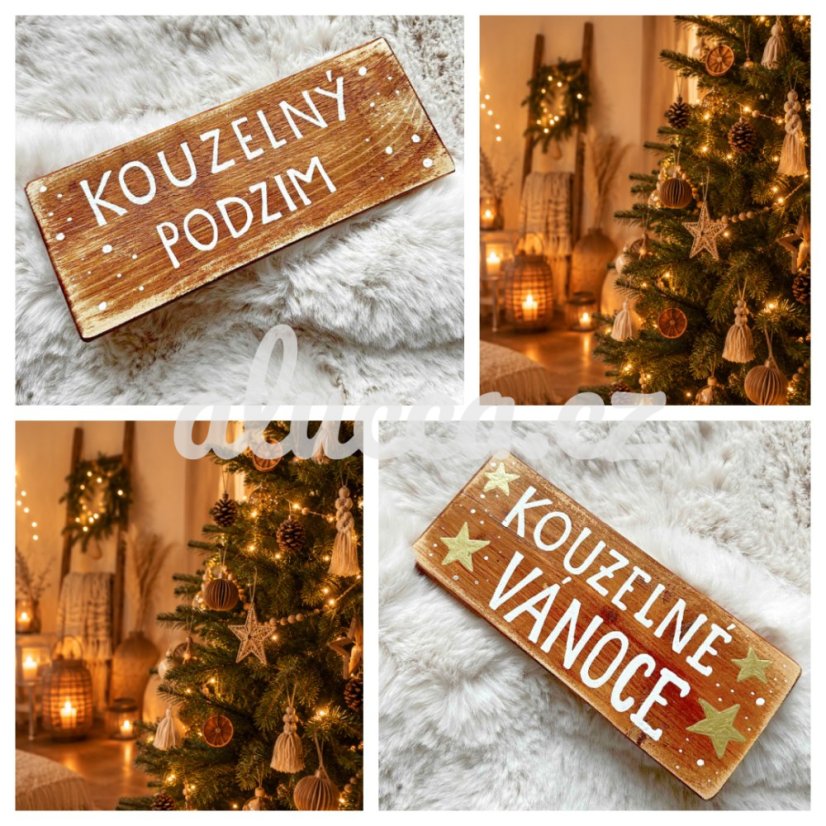 cedule Kouzelný podzim/  Kouzelné Vánoce